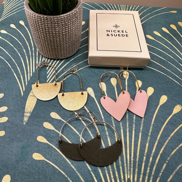 3 pair bundle Nickel & Suede - Picture 2 of 2